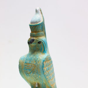 Egyptian God Horus statuette, Horus statue, God of the sky, Egyptian Horus, Falcon God. made in Egypt with care and love