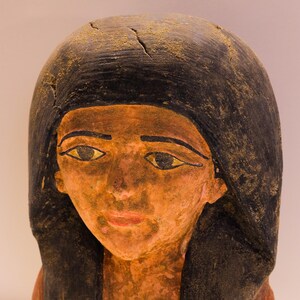 Egyptian Goddess Hathor head Statue , Made by Egyptian hands with care and love