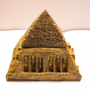 Beautiful Egyptian Pyramid with the Egyptian temple, Sphinx pyramid, handmade pyramid, Pyramid from Egypt.