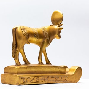 Gold Egyptian Goddess Hathor as a cow, Goddess of solar, Goddess of the Sky.