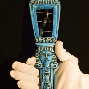 Glorious Goddess Hathor Sistrum. Made in Egypt with care and love