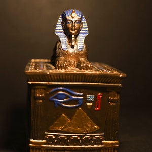 Amazing Ancient Jewelry Box - Ancient Egyptian Jewelry Box with Sphinx