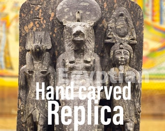Estatua hecha a mano de Sekhmet y Anubis y el rey de Egipto, hecha en Egipto.