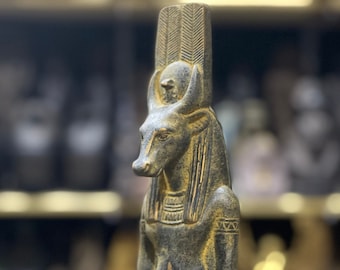Goddess hathor Statue in the cow form , Made by Egyptian hands