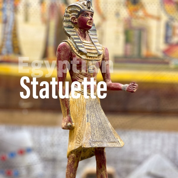 King Tutankhamun Guardian Statue. King Tutankhamun statue.