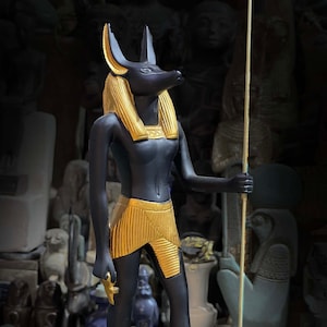Ancient Egyptian God Anubis, The God of Afterlife, Underworld lord. Anubis statue for sale.