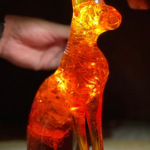 Ancient Egyptian Goddess Bastet statue , Ancient Egyptian Cat, Bastet the cat. buried Scorpion inside the statue