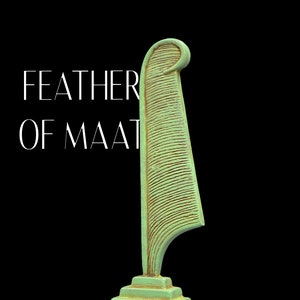 Amazing Replica Goddess Maat Feather - Feather of Maat - Handmade Feather - Egyptian Maat - Home decor - Made In Egypt