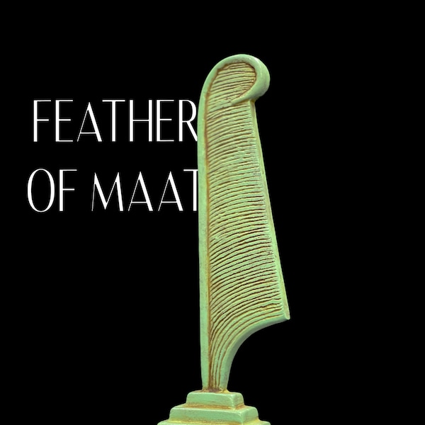 Amazing Replica Goddess Maat Feather - Feather of Maat - Handmade Feather - Egyptian Maat - Home decor - Made In Egypt
