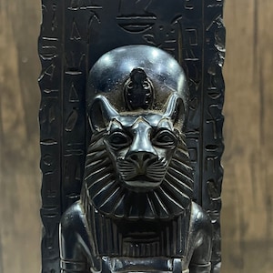 Ancient Egyptian Sekhmet Goddess, Goddess Sekhmet statue made from Solid heavy stone.