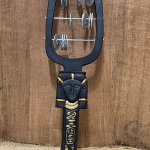 Hathor Musical sistrum for sale. Goddess Hathor Sistrum. Egyptian Sistrums، Hathor&#39;s Sistrum.