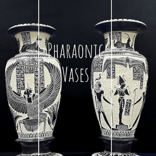 Egyptian Vase Etsy