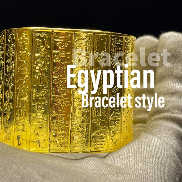 Unique Handmade Bracelet of the Egyptian hieroglyphs - Egyptian style bracelets