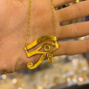 Eye of Ra Necklace. Eye of Ra Pendant from Egypt - Made In Egypt