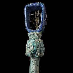 Handmade Hathor Sistrum - Musical Instrument - Replica Sistrum