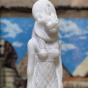 Ägyptische Göttin Sekhmet, antike Sekhmet Statue zu verkaufen - Made in Ägypten - Muttertagsgeschenk