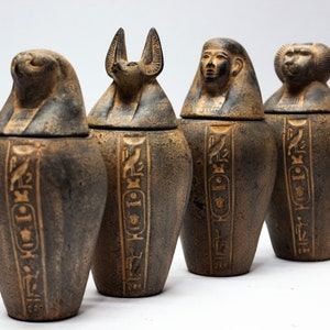 Kreatives Bild zu Beautiful Canopic Jars - Egyptian Jars - Handmade Canopic - Organs Jars Beautiful Canopic Jars - Egyptian Jars - Handmade Canopic - Organs Jars Bildidee