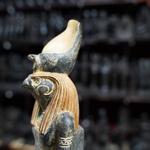 Glorious Egyptian God Horus statue, God horus god of the sky.