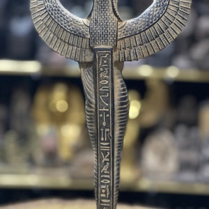 Egyptian Goddess Isis Statue With Special Cartouche, Isis Statue With ...