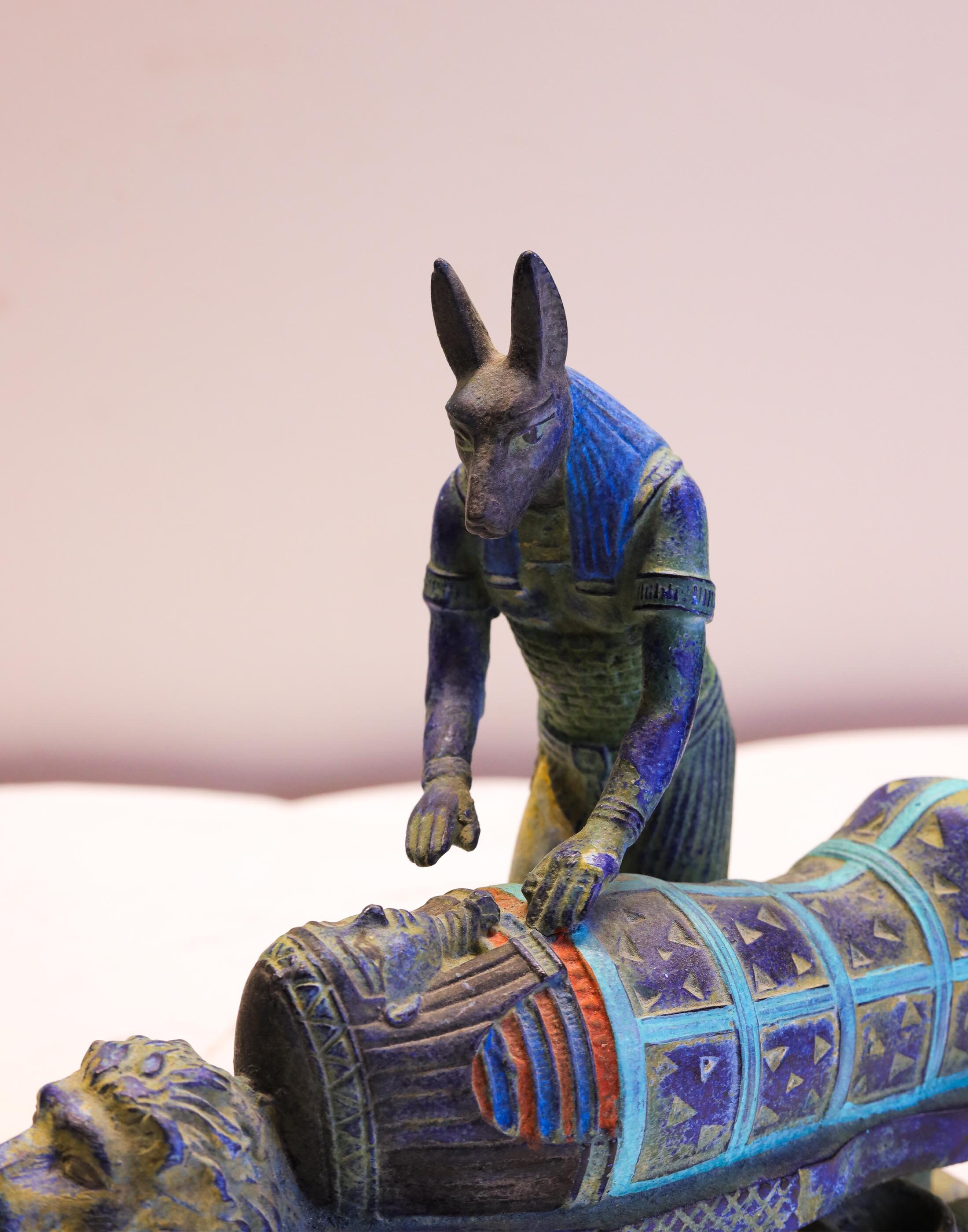 【⭐️コレクション放出】古代エジプト 死後の神アヌビス ツタンカーメン ミイラ彫像 古代エジプトの彫像 死後の神アヌビス ツタンカーメン王のミイラ加工