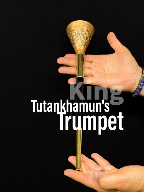 古代エジプト王ツタンカーメンのトランペットのレプリカ - エジプト製