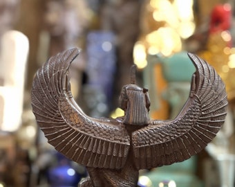 古代エジプトの女神マアトの翼を開いた彫像彫刻 - エジプト製 - Etsy 日本