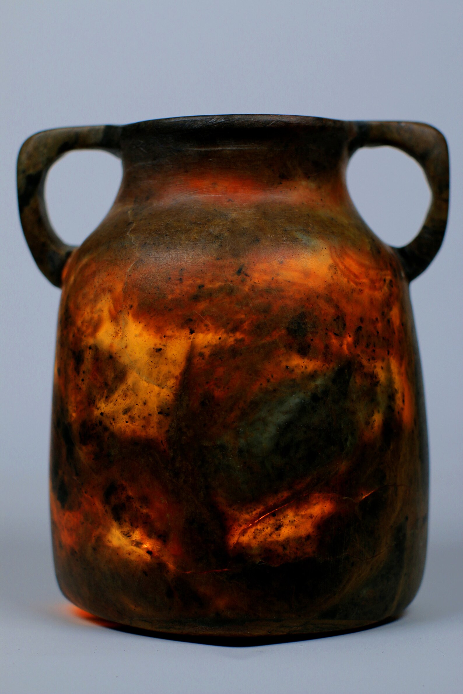 Magnificent Green ALABASTER Vase can be used as a Etsy