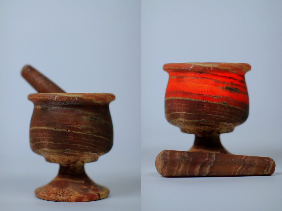Unique Mortar and Pestle Specially made with rare carving on Etsy