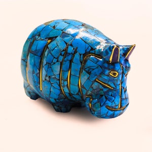 Fantastic Hippopotamus like the museum piece - Gemstone Hippopotamus - Egyptian Hippopotamus - mace in Egypt with care and love
