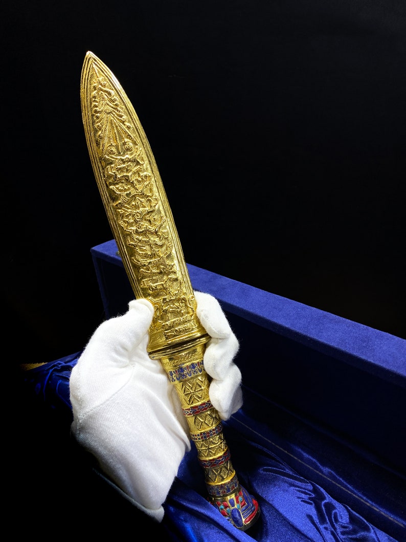Marvelous King Tutankhamun's Dagger-a Rare Unique Dagger- Brass 24K ...