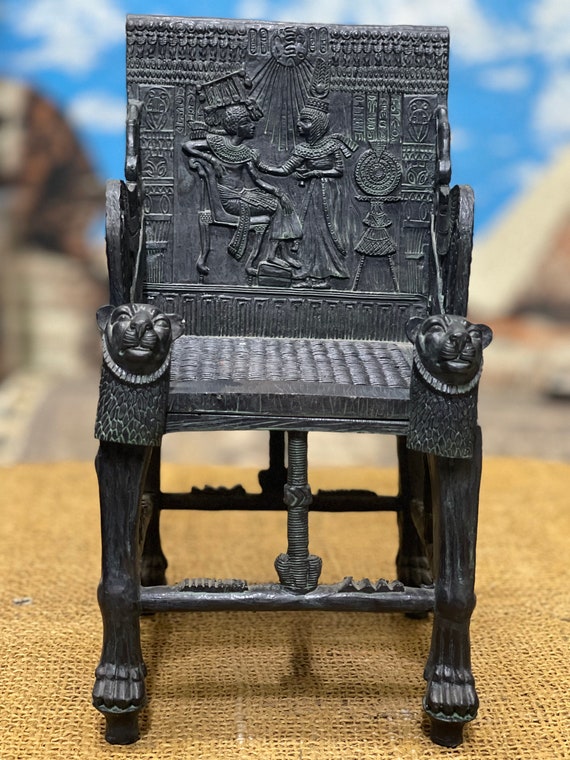 ツタンカーメン王像 + ツタンカーメン王の玉座 - エジプト製 - Etsy 日本