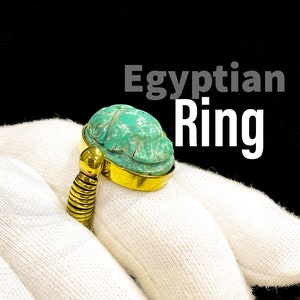Rare Fantastic Ancient Egyptian Ring of Egyptian Scarab ( symbol of good luck )