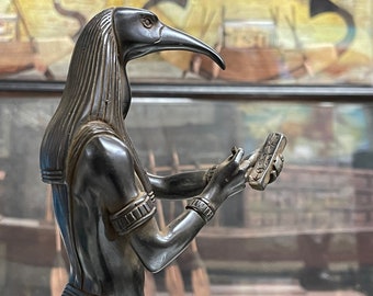 Ancient Egyptian God Thoth, Thoth God of Moon, Egyptian Thoth. Customized name available - Made In Egypt