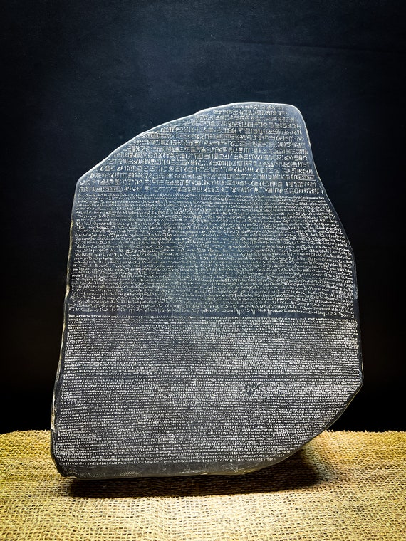 ロゼッタストーンレプリカ The Rosetta Stone Replica - Handmade Basalt Wall Relief for the