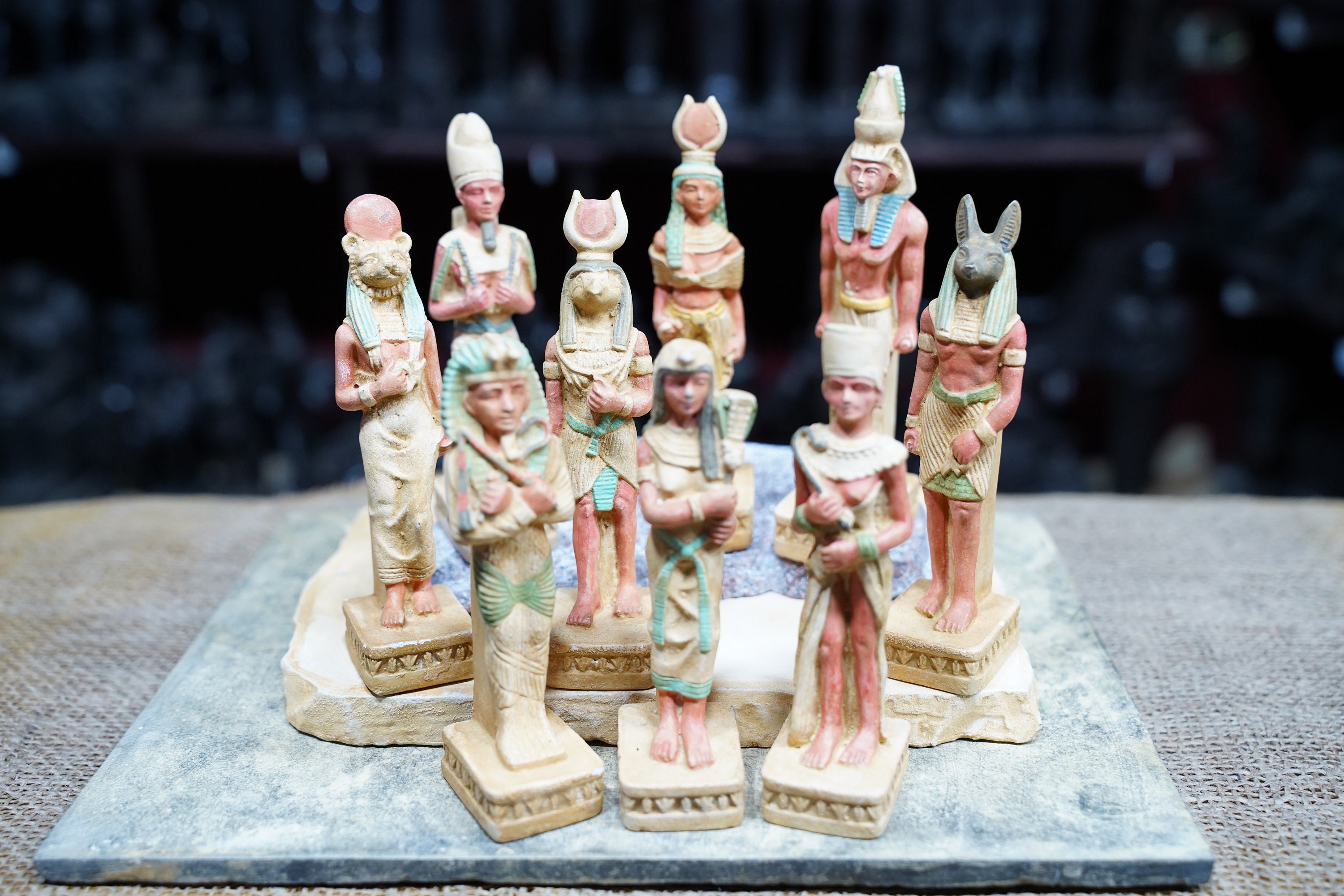 Set of Egyptian Gods and Goddesses, Made in Egypt With Love and Care - Etsy