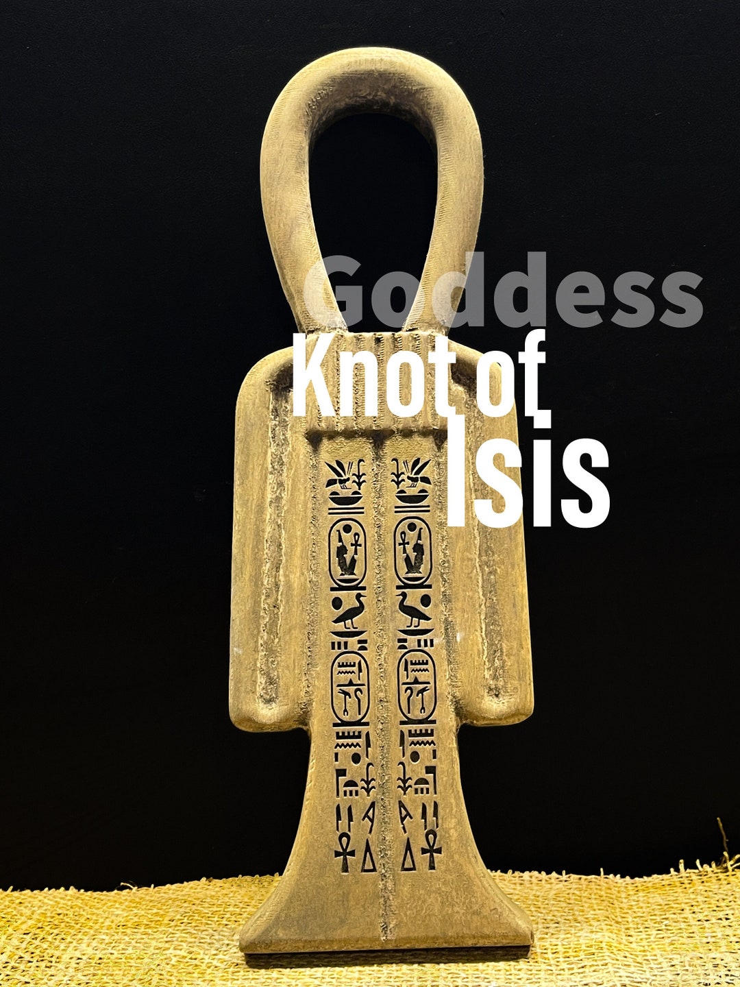 Handmade Egyptian ISIS Tyet, Knot of ISIS, Girdle of ISIS, Replica Tyet