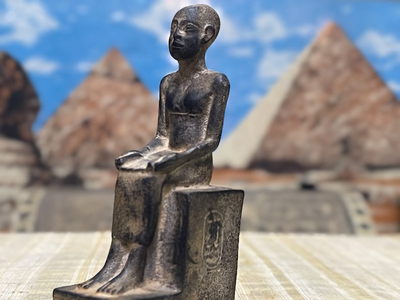 Imhotep Statue Ancient Egyptian Engineer Imhotep the Etsy