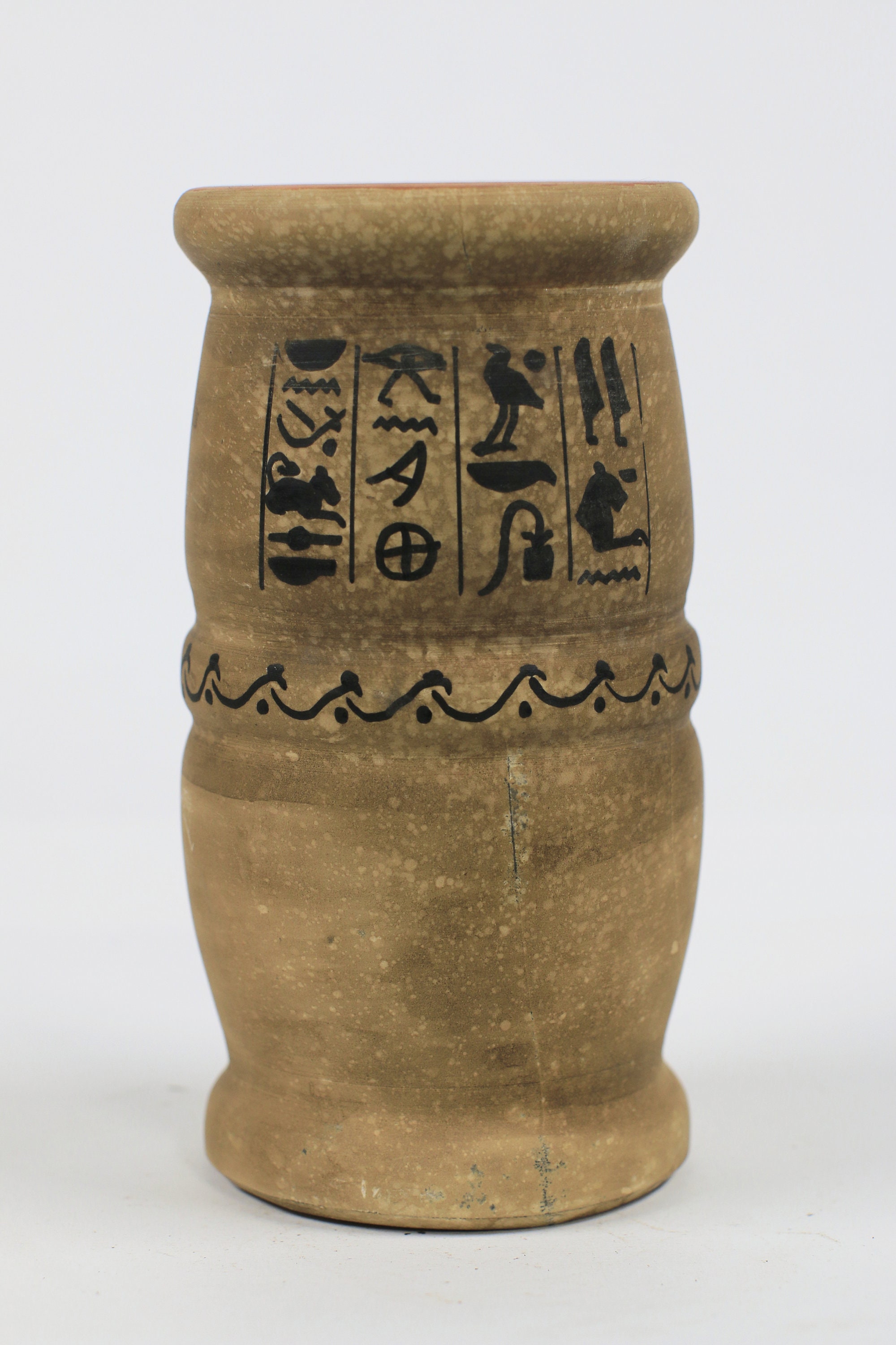 Votive Ancient Egyptian Vase Vintage Vase with shining black Etsy