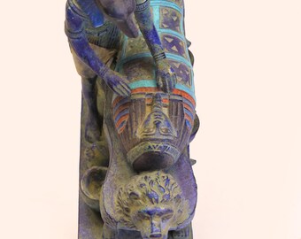 【⭐️コレクション放出】古代エジプト 死後の神アヌビス ツタンカーメン ミイラ彫像 古代エジプトの彫像 死後の神アヌビス ツタンカーメン王のミイラ加工