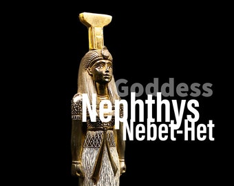Spectaculair Egyptisch godin Nephthys-beeld - gemaakt in Egypte