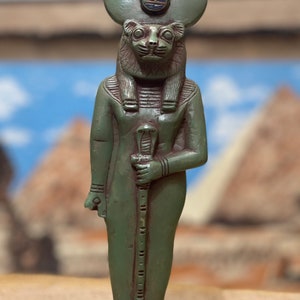 Egyptian Lion Goddess Sekhmet Statue - Large Solid Heavy Ancient Egypt ...