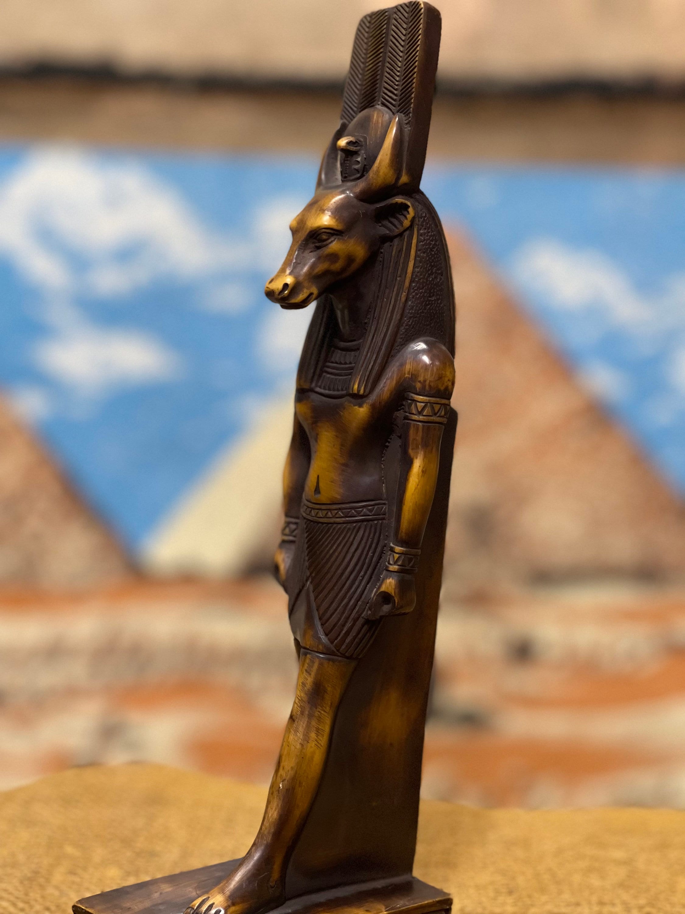 顕現した女神ハトホル像、古代エジプトの牛の女神、エジプト製 - Etsy 日本