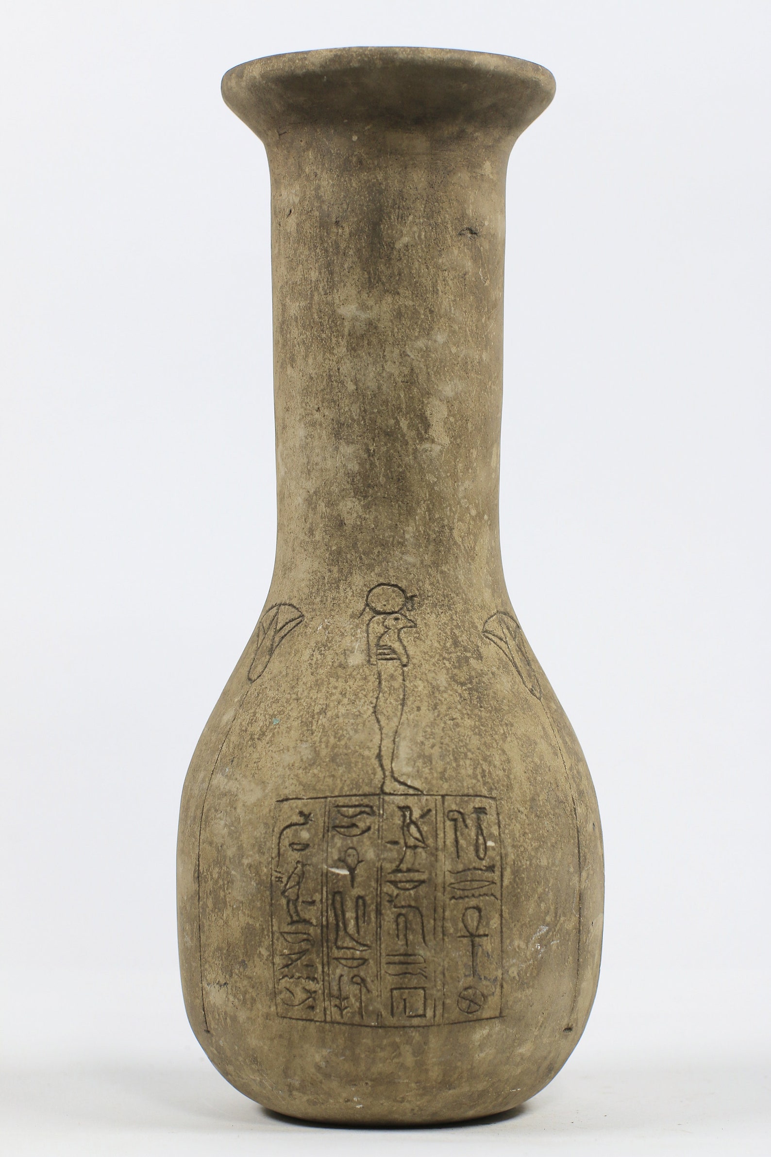 Majestic Tall Ancient Egyptian Vase With wonderful carvings Etsy