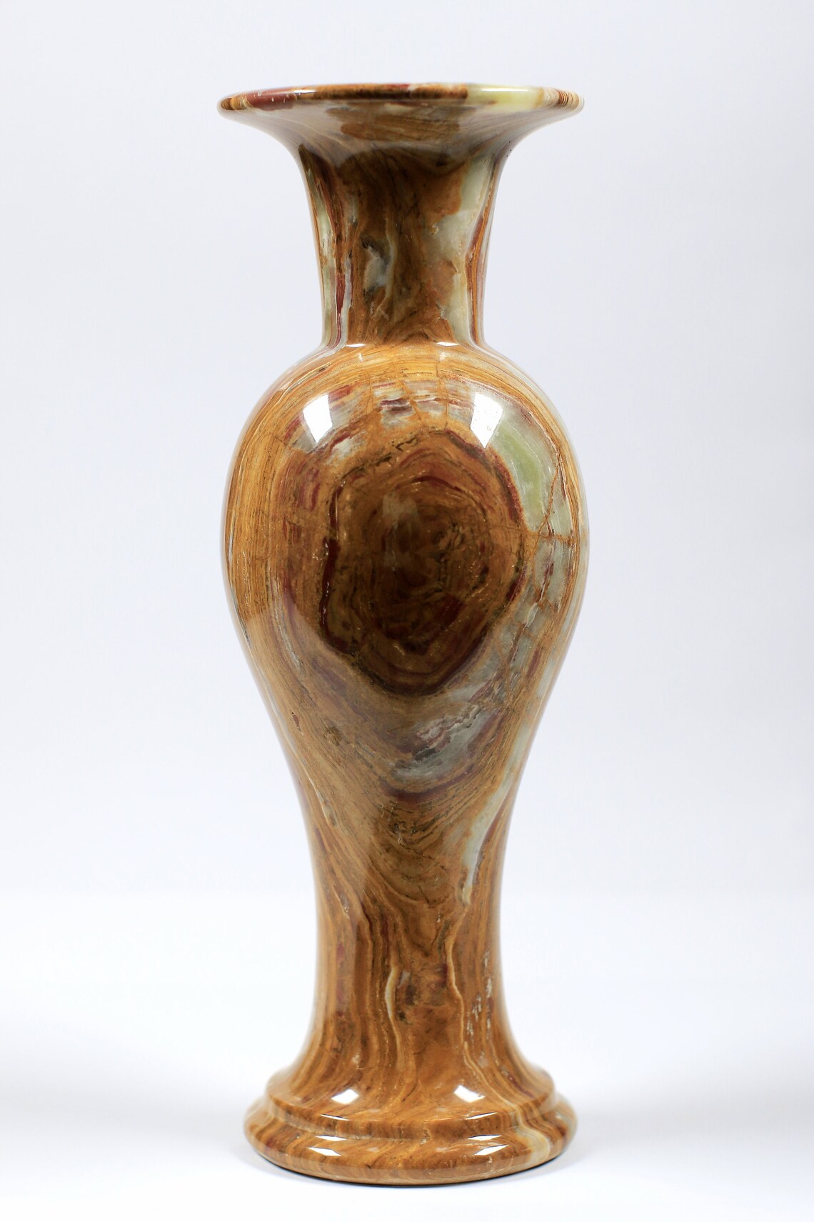 Stunning Brown Onyx Vase Handmade in Egypt you told to Etsy