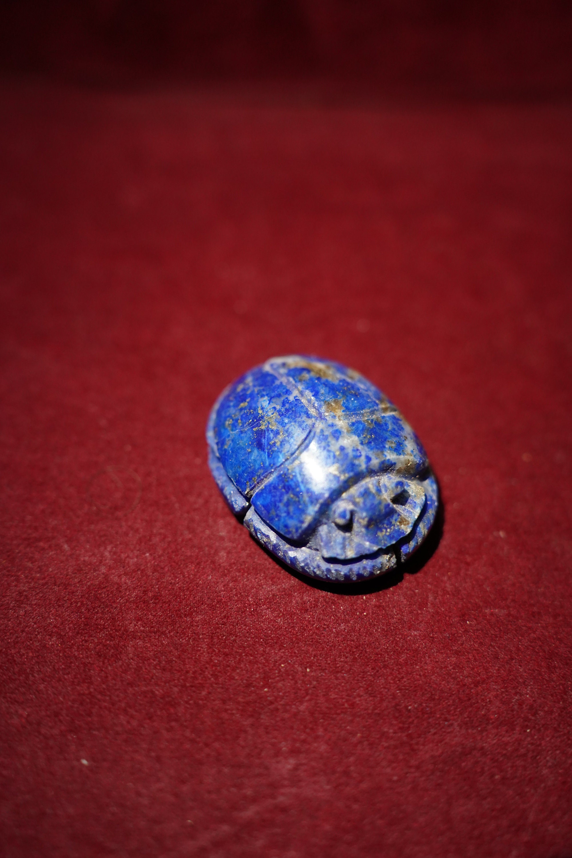 Lot De 20 Scarabées égyptiens En Lapis-lazuli - Sculptés à La Main, Neuf Avec étiquettes