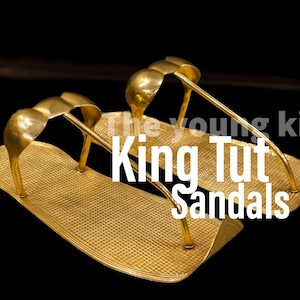 One Of A Kind King Tutankhamun Sandals - King Tut Treasures - Made With Egyptian Hands & Soul