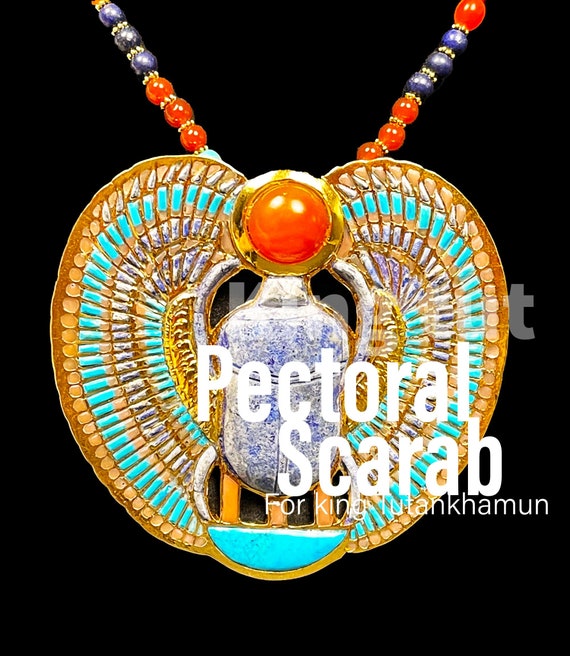 エジプト王ツタンカーメンの翼のあるスカラベのネックレス - Etsy 日本