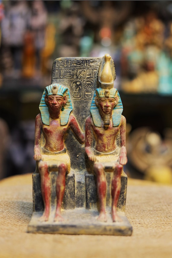 Ancient Egyptian Goddess Ramses the Second With Egyptian Pharaoh