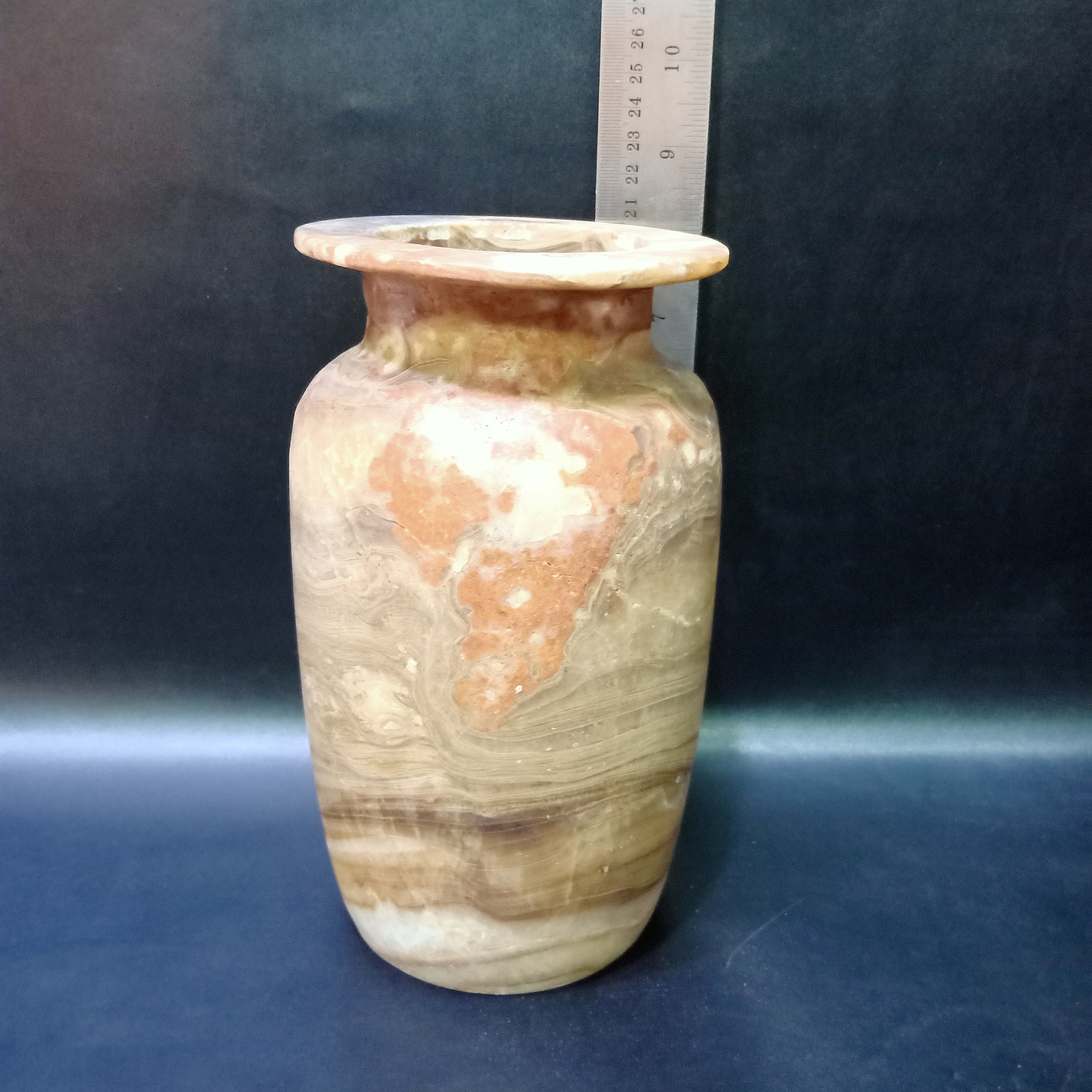 Unique Egyptian Alabaster Vase with amazing colors you can use Etsy