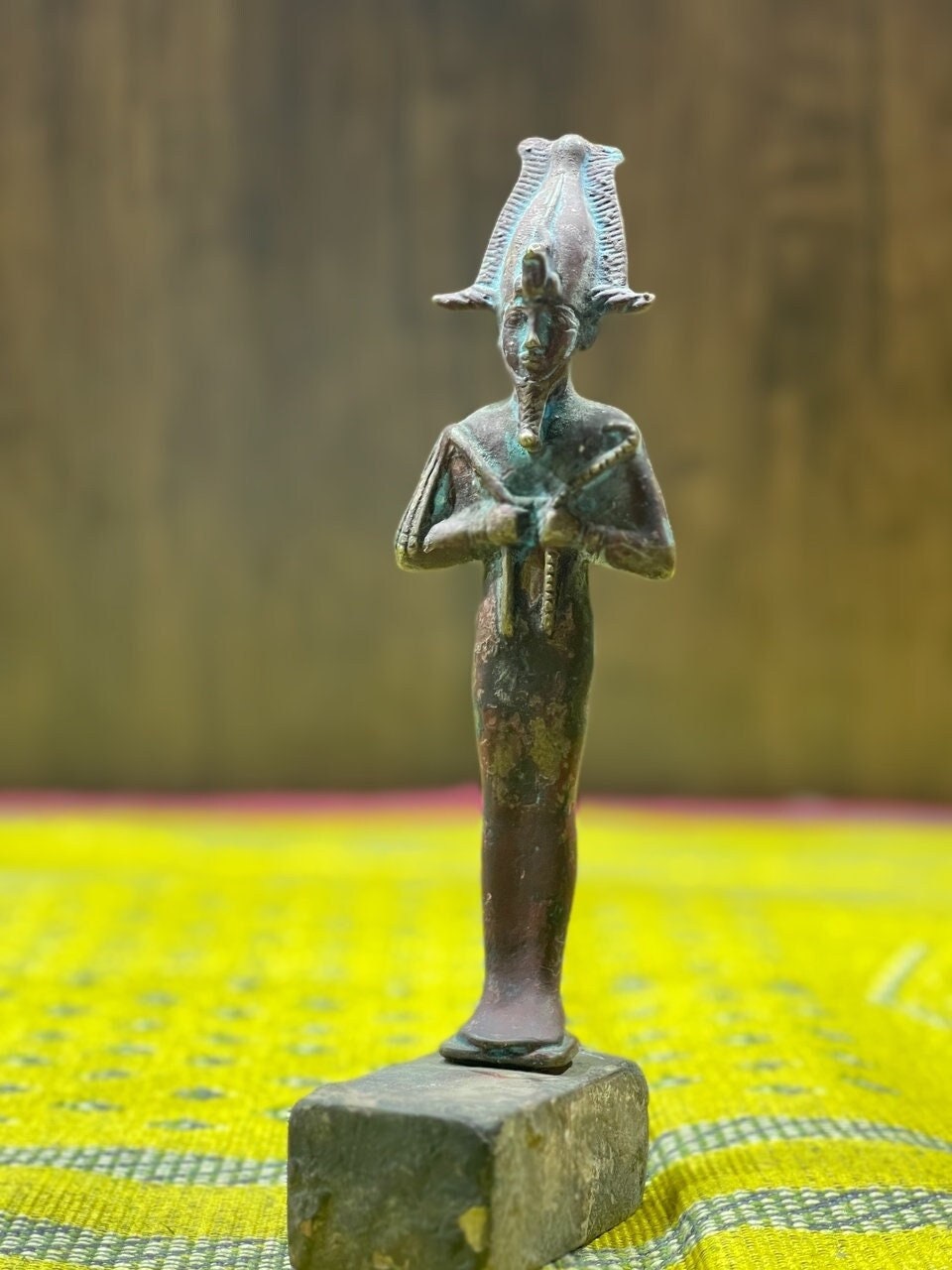 セール（25日まで）古代エジプト　オシリス神　ブロンズ　詳細不明 エジプトのオシリス像、オシリス神。 - Etsy 日本